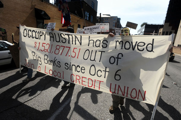 Occupy Austin Protest