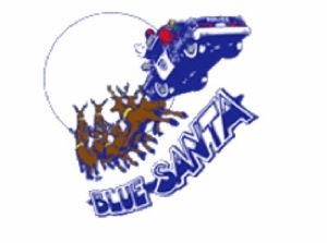 Blue Santa