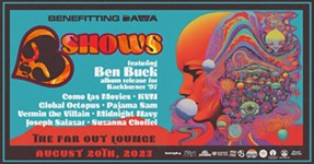$3 Shows Mixes Arts and Social Issues, Like Ben Buck’s Album Release and a DAWA Fundraiser