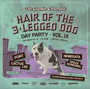 Cactus Lee, Nemegata, Font, Grace Sorensen Set for the Chronicle’s Hair of the 3-Legged Dog Party