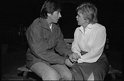 Steve Shearer and Scottie Wilkison in<i> The Trial of Juan Beltran</i>, Capitol City Playhouse, 1984