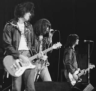 This <i>is</i> the Armadillo, 1977, c'mon let's rock & roll  with the Ramones (l-r): Johnny, Joey, and Dee Dee.