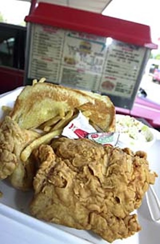Fried chicken at Top Notch
