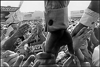John F. Kennedy at a rally in North Hollywood, Calif., Sept. 9, 1960, by Cornell Capa/Magnum Photos