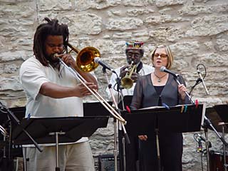 Creative Opportunity Orchestra's (l-r) Dave Bowman, Martin Banks, and Tina Marsh