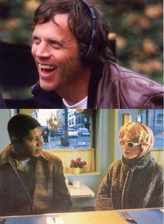 Filmmaker Todd Haynes (top) has generated much Oscar buzz with his latest effort  <i>Far From Heaven </i>(bottom), a re-creation of women's pictures popular in the Fifties.