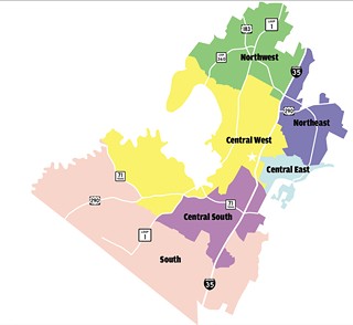A long-range master plan includes review of these AISD sectors.