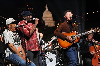Lyle Lovett & His Large Band at Monday's rehearsal