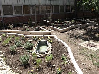 O. Henry Middle School's outdoor classroom