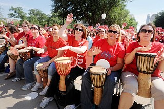 Librarians aren't typically a loud bunch – except when lawmakers threaten to cut off funding to the heart and soul of communities and schools across Texas. Last week, thousands of librarians and library advocates converged on the state Capitol to beat the drums for books and online reference material. It's still uncertain how libraries will fare in the final budget.