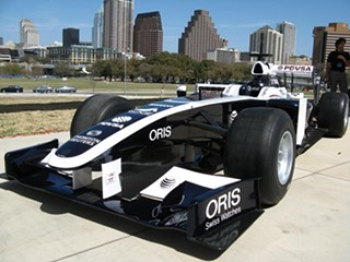 The Williams Cosworth FW33 Formula One race car that visited Austin during SXSW: Expect a lot more of these, and moving a lot faster, across the weekend of June 17, 2012