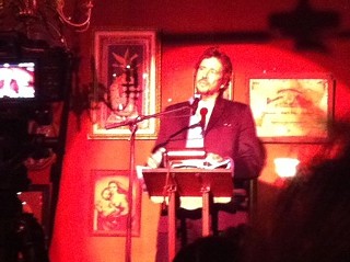 Richard Hell reading at Justine's, 9.27.11
