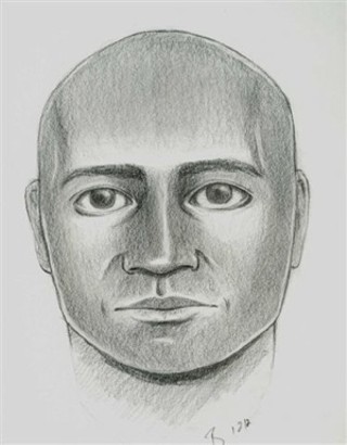Sketch of suspect wanted in connection with attack early on Jan. 1