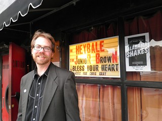 Chris Gray outside the Continental Club