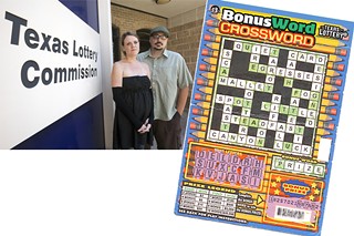 Carrie and Zachariah Kuenzi are accused of fraudulently trying to cash a Crossword ticket like this one for $100.