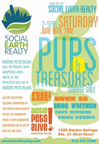 'Pups & Treasures' Garage Sale Benefitting Austin Pets Alive!