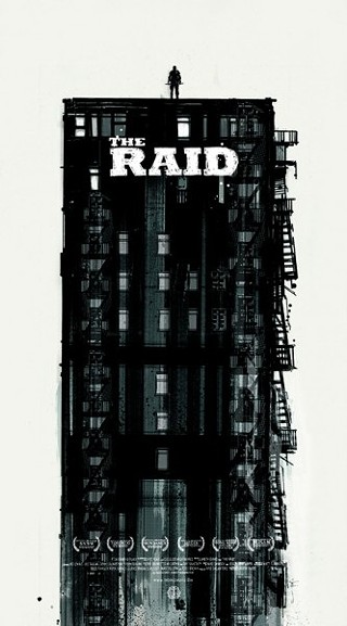 The Raid poster by Scottish artist Mark Simpson, aka Jock