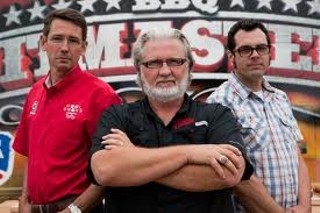 BBQ Pitmasters judges Tuffy Stone, Myron Mixon, and Aaron Franklin