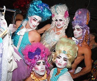Backstage at one of the best events in Austin, Coco Coquette's 12 Ways to End the World