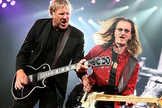 Clockwork Angels: Alex Lifeson (l) and Geddy Lee at the Frank Erwin Center, 4.23.13