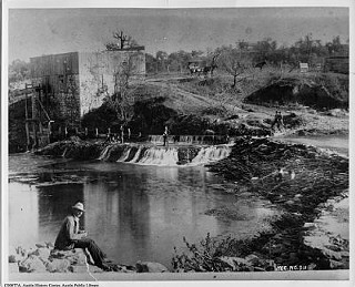 Grist Mill at Barton Springs, 1860