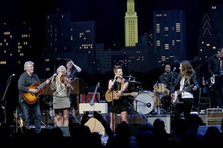 Like father like daughter: Lloyd and Natalie Maines at the Moody Theater, 5.16.13