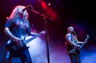 Slayer originals Tom Araya (l) and Kerry King on Auditorium Shores at FFFF6 in 2011