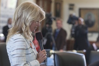 Sen. Wendy Davis, D-Fort Worth, during the women's health debate filibuster that made her a national figure, and now propels her into the race to be governor