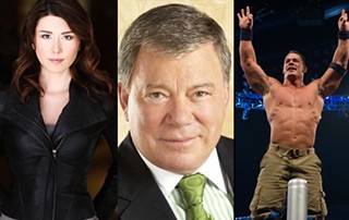 Firefly's Jewel Staite, the original Star Trek captain, William Shatner, and the hardest working man in sports entertainment, John Cena: All appearing at Wizard World Austin Comic Con 2013