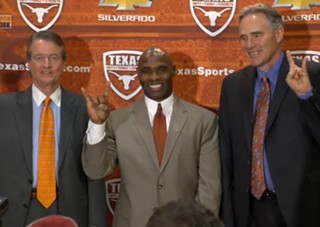 UT athletic director Steve Patterson is excited about Texas football!
