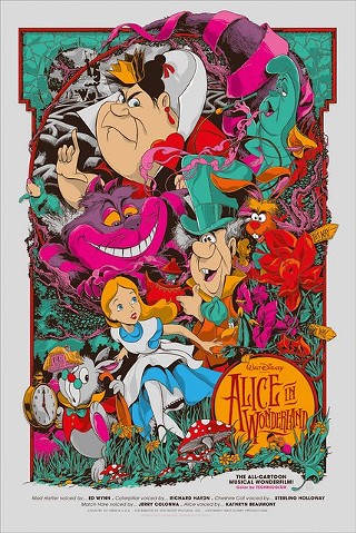 Ken Taylor's take on Disney's Alice in Wonderland for the new Mondo/Oh My Disney show Nothing's Impossible