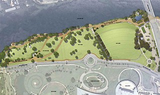 The east end of Auditorium Shores, currently undergoing renovations, is proposed to be renamed Vic Mathias Shores.
