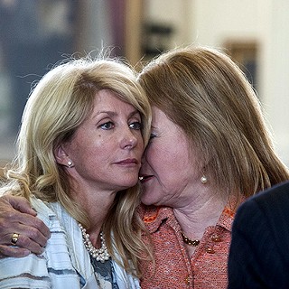 Back in the trenches: Sen. Wendy Davis, D-Fort Worth, back leading the charge against the conservative war on choice, this time in the shape of the SCOTUS ruling on Hobby Lobby