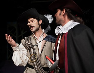 A nose for panache: Andrew Bosworth (l) as Cyrano