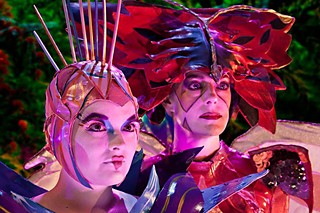 Melissa Vogt-Patterson as Octia and Eryn Gettys as Karnika, from <i>Octia of the Pink Ocean</i>