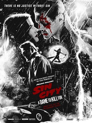 A poster to kill for: Odd City and Paul Shipper debut this fundraising Sin City: A Dame to Kill For print for the Austin Film Society