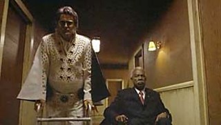 Bruce Campbell as Elvis Presley and Ossie Davis as John F. Kennedy in <i>Bubba Ho-Tep</i>