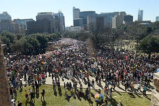 Tens of thousands attended the Women’s March on Austin Saturday.