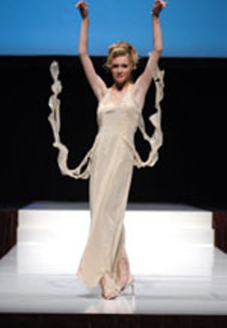 A dreamy evening gown entry for the UT fashion show captured by the fabulous Steven Noreyko