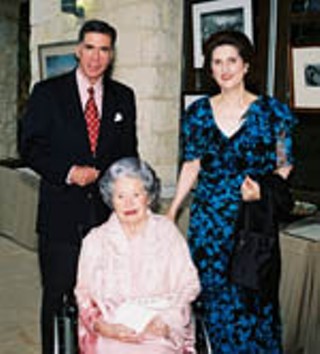 Sen. Chuck Robb and Lynda Johnson Robb with Lady Bird Johnson (seated) at the Hill Country Celebration