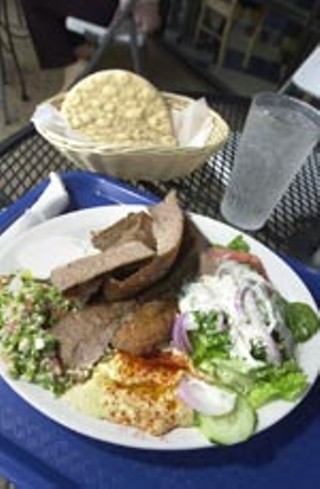 Make your own plate at Tino's Greek Cafe.