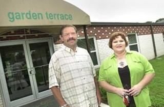 Garden Terrace tenants James Ingram and Karen Brown