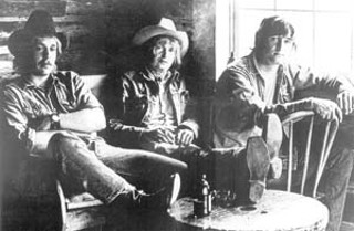 Three Faces West (l-r): Wayne Kidd, Ray Wylie Hubbard, Rick Fowler, 1969