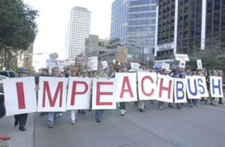 More than 1,000 protesters spoke out against President Bush’s Iraq war on Saturday, marching from City Hall to the Capitol. The march was one of several around the nation, including Washington, D.C.
