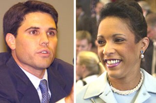 When House committee assignments were handed out, Democrats Patrick Rose (l) of Dripping Springs and Dawnna Dukes (r) of Austin benefited from their loyalty to Speaker Tom Craddick.