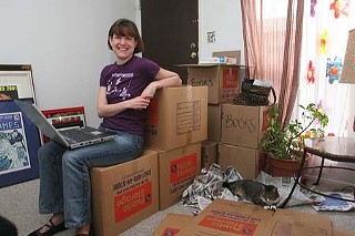 Amanda Marcotte of Pandagon unpacking in Austin