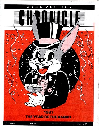 <i>Austin Chronicle</i>, volume 6, issue 9
<br>January 16, 1987