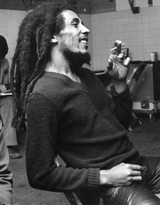 No need to guess what put that grin on Bob Marley’s face