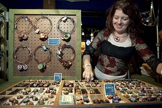 A vendor displays her jewelry at Stitch 2006.<p>Photo courtesy of Jody Horton