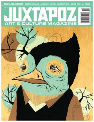 Michael Sieben's <i>Juxtapoz  Art & Culture Magazine</i> cover